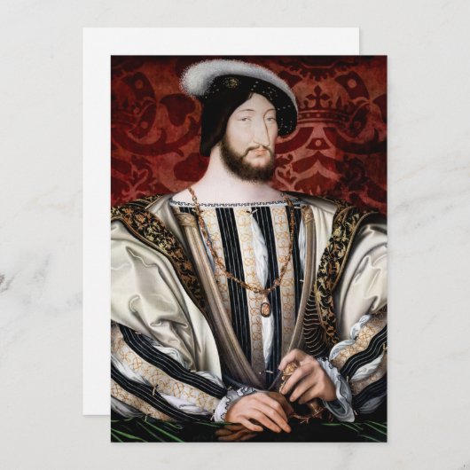 Jean Clouet - Francois I, König von Frankreich Einladung (Vorne/Hinten)