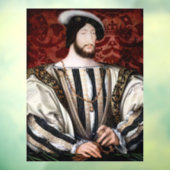 Jean Clouet - Francois I, König von Frankreich Fensteraufkleber (Blatt 3)