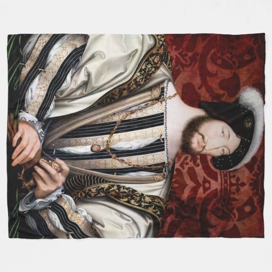 Jean Clouet - Francois I, König von Frankreich Fleecedecke (Vorderseite (Horizontal))