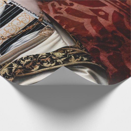 Jean Clouet - Francois I, König von Frankreich Geschenkpapier (Ecke)