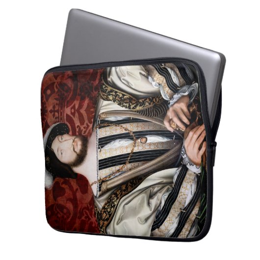 Jean Clouet - Francois I, König von Frankreich Laptopschutzhülle (Vorderseite Links)