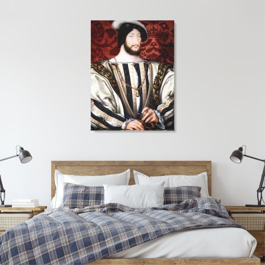 Jean Clouet - Francois I, König von Frankreich Leinwanddruck (Insitu (Schlafzimmer))