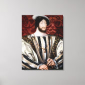 Jean Clouet - Francois I, König von Frankreich Leinwanddruck (Vorderseite)
