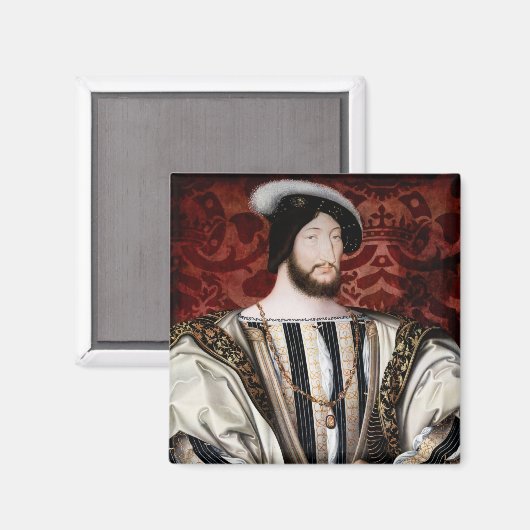 Jean Clouet - Francois I, König von Frankreich Magnet (Vorderseite/Rückseite)