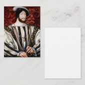 Jean Clouet - Francois I, König von Frankreich Mitteilungskarte (Vorne/Hinten)