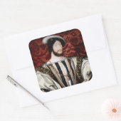 Jean Clouet - Francois I, König von Frankreich Quadratischer Aufkleber (Umschlag)