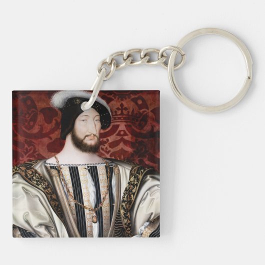 Jean Clouet - Francois I, König von Frankreich Schlüsselanhänger (Rückseite)