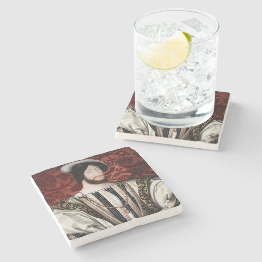 Jean Clouet - Francois I, König von Frankreich Steinuntersetzer (Seitenansicht)