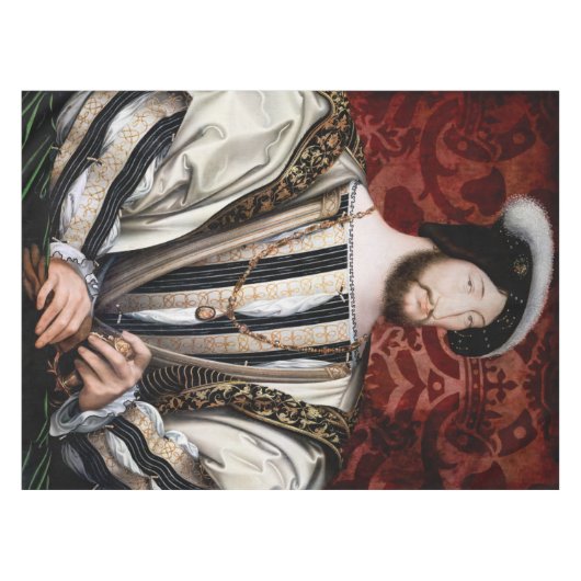 Jean Clouet - Francois I, König von Frankreich Tischdecke (Vorderseite (Horizontal))