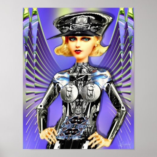 Jean Cyborg Babe Poster (Vorne)
