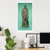 Jean d'Aire aus den Burghers of Calais (Bronze) Poster (Heimbüro)