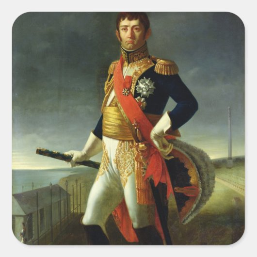 Jean-de-Dieu Seelenherzog von Dalmatien, 1856 Quadratischer Aufkleber (Vorderseite)