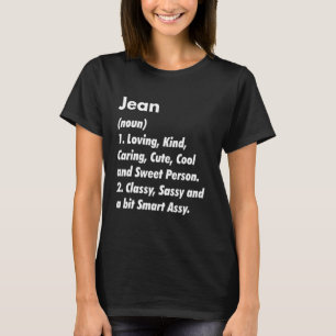 Jean Definition Personalisiert Funny Birthday Idea T-Shirt