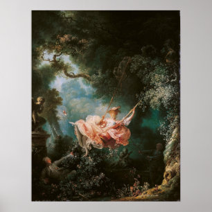 Jean-Ehre Fragonard das Schwingen Poster