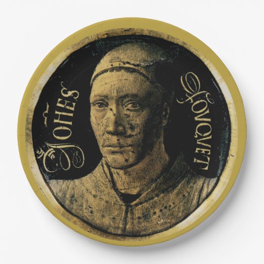 Jean Fouquet französischer Maler Pappteller (Vorderseite)