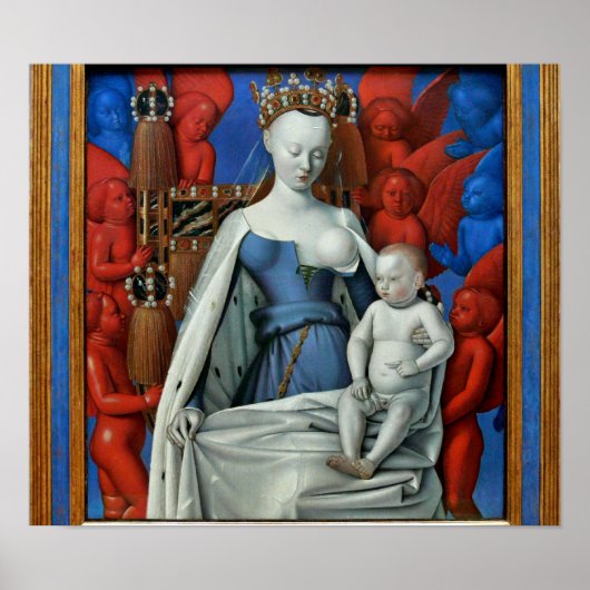 Jean Fouquet - Madonna lactans Poster (Vorne)