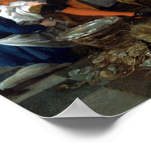 Jean-François de Troy Das Oyster Dinner Poster (Ecke)