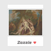 Jean-François de Troy: Diana und ihre Nymphen Bade Aufkleber (Blatt)