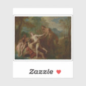 Jean-François de Troy - Pan und Syrinx Aufkleber (Blatt)