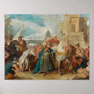 Jean-Francois de Troy - The Triumph of Mordecai Poster