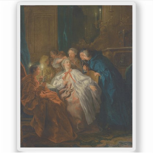Jean-François de Troy - Vor dem Ball Aufkleber (Vorderseite)