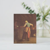 Jean-Francois Millet- Backkuchen Postkarte (Stehend Vorderseite)