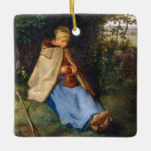 Jean-Francois Millet - Das Knitter Keramikornament (Vorderseite)