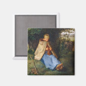 Jean-Francois Millet - Das Knitter Magnet (Vorderseite/Rückseite)