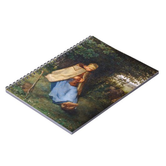 Jean-Francois Millet - Das Knitter Notizblock (Linke Seite)