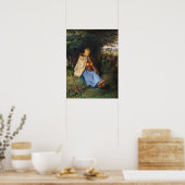 Jean-Francois Millet - Das Knitter Poster (Küche)