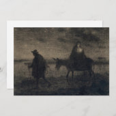 Jean-Francois Millet - Der Flug nach Ägypten Dankeskarte (Vorne/Hinten)