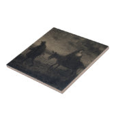 Jean-Francois Millet - Der Flug nach Ägypten Fliese (Seite)