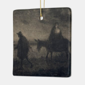Jean-Francois Millet - Der Flug nach Ägypten Keramikornament (Links)