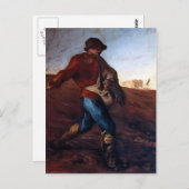 Jean-Francois Millet - Die Dusche Postkarte (Vorne/Hinten)