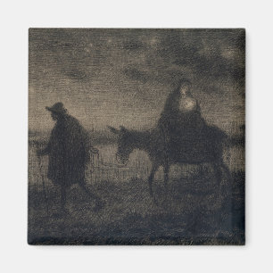 Jean-Francois Millet - Die Flucht nach Ägypten Magnet