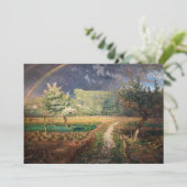 Jean-Francois Millet - Frühjahr in Barbizon Dankeskarte (Stehend Vorderseite)