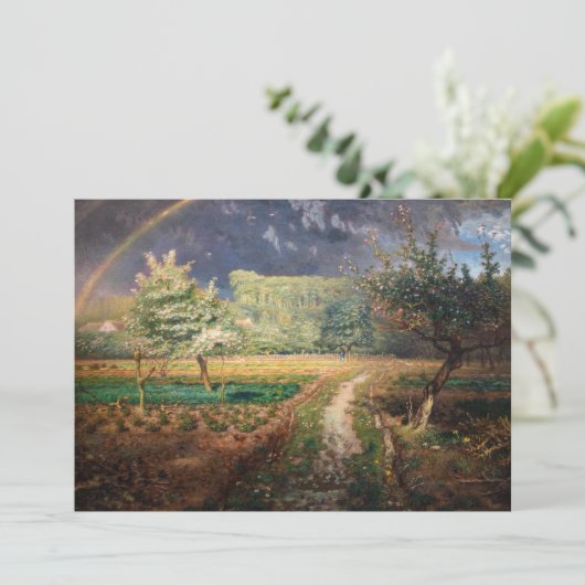 Jean-Francois Millet - Frühjahr in Barbizon Einladung (Stehend Vorderseite)