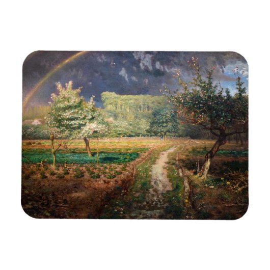 Jean-Francois Millet - Frühjahr in Barbizon Magnet (Horizontal)