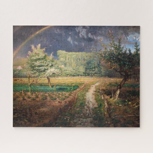 Jean-Francois Millet - Frühjahr in Barbizon Puzzle (Horizontal)