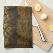 Jean-Francois Millet - Hirdess and Flock 1863 Geschirrtuch (Viertel Falte)