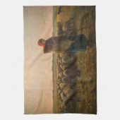 Jean-Francois Millet - Hirdess and Flock 1863 Geschirrtuch (Vertikal)