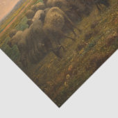 Jean-Francois Millet - Hirdess and Flock 1863 Seidenpapier (Detail)
