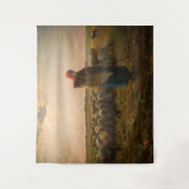 Jean-Francois Millet - Hirdess and Flock 1863 Wandteppich (Vorderseite)