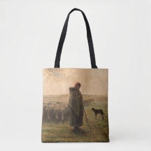 Jean-Francois Millet - Hirdess and Flock 1865 Tasche