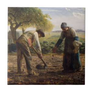 Jean-Francois Millet - Kartoffelpflanzer Fliese