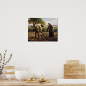 Jean-Francois Millet - Kartoffelpflanzer Poster (Küche)
