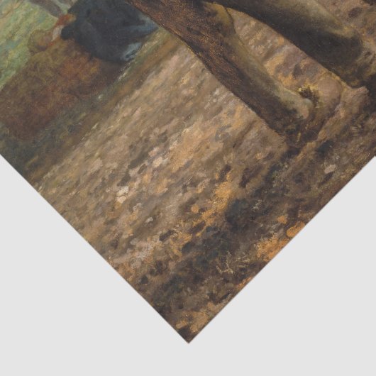 Jean-Francois Millet - Kartoffelpflanzer Seidenpapier (Detail)