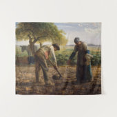 Jean-Francois Millet - Kartoffelpflanzer Wandteppich (Vorderseite (Horizontal))