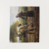 Jean-Francois Millet - Kartoffelpflanzer Wandteppich (Vorderseite)