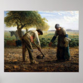 Jean-François Millet Potato Planters Poster (Vorne)
